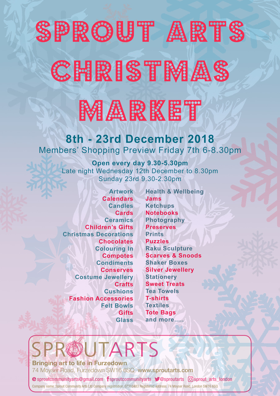 Sprout Christmas Market Poster final 2018